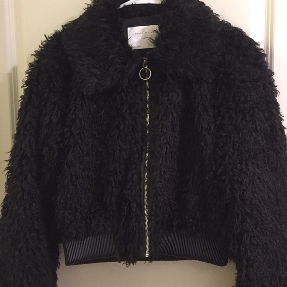 short black teddy bear jacket